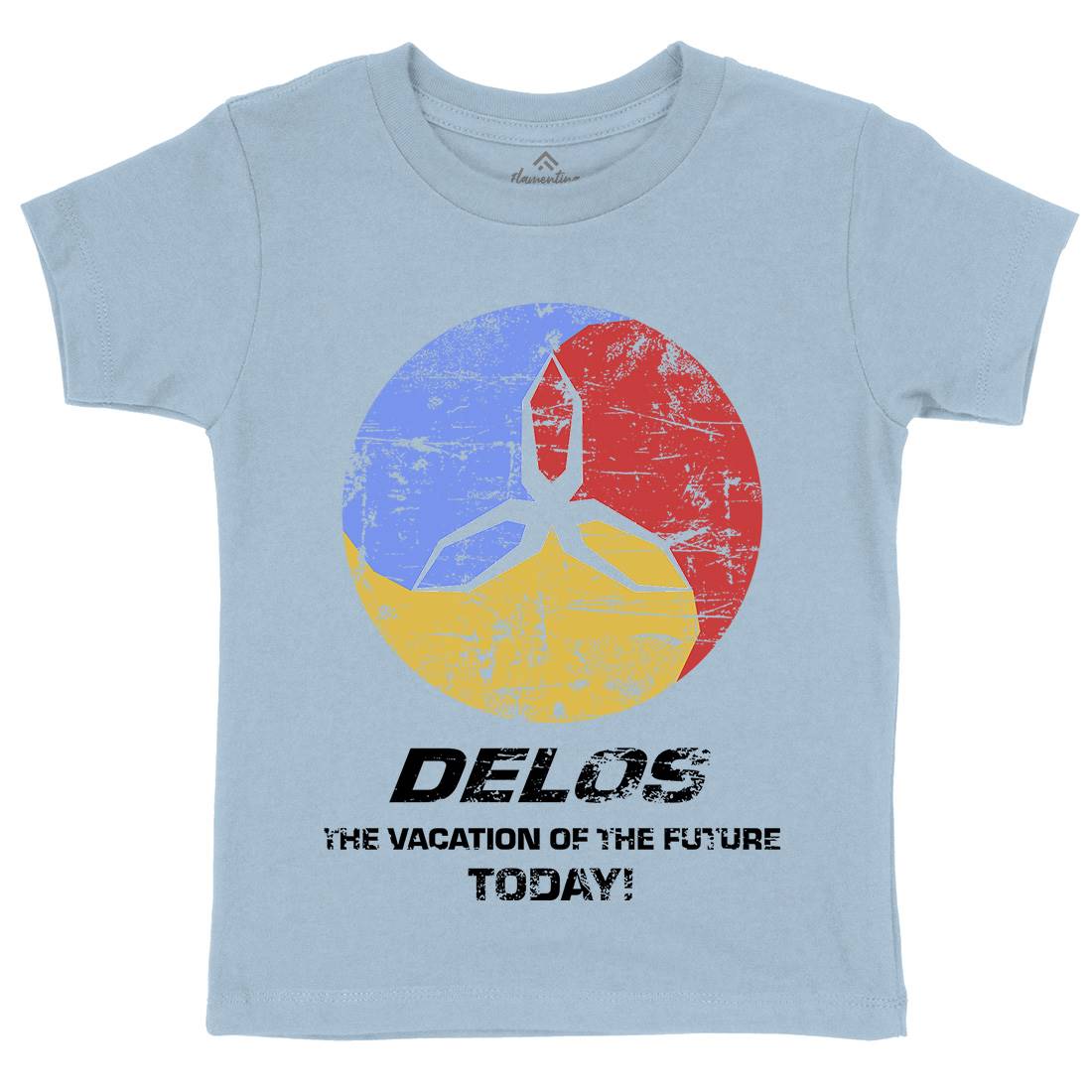Delos Kids Organic Crew Neck T-Shirt Space D158