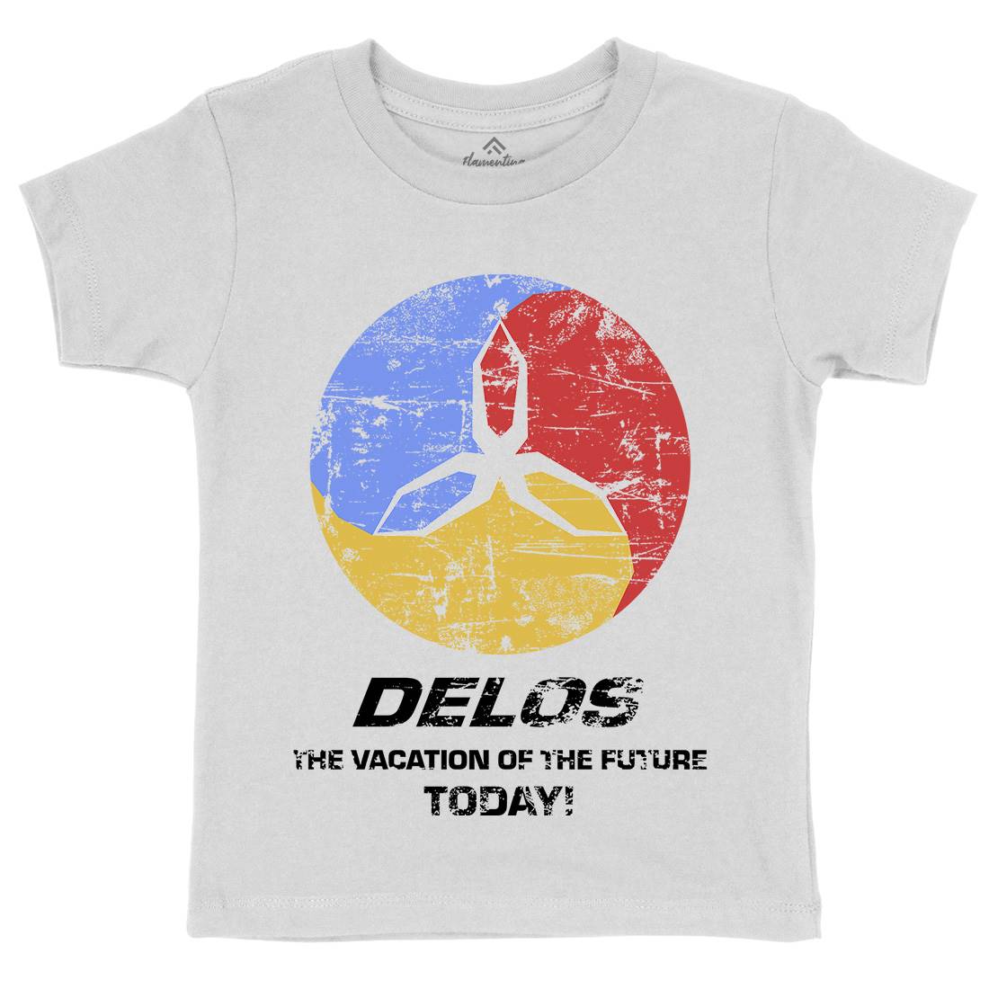 Delos Kids Crew Neck T-Shirt Space D158
