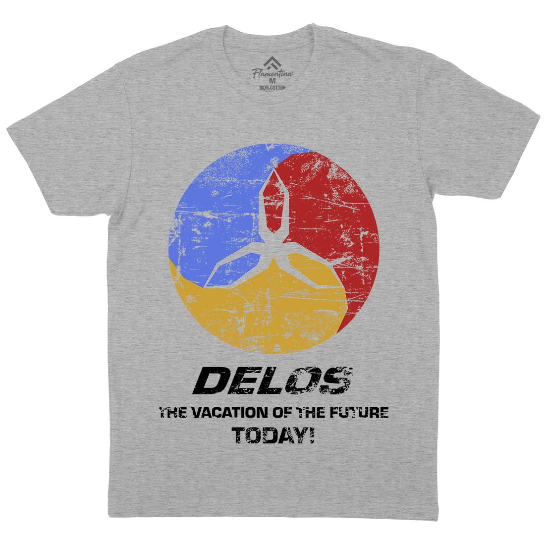 Delos Mens Crew Neck T-Shirt Space D158