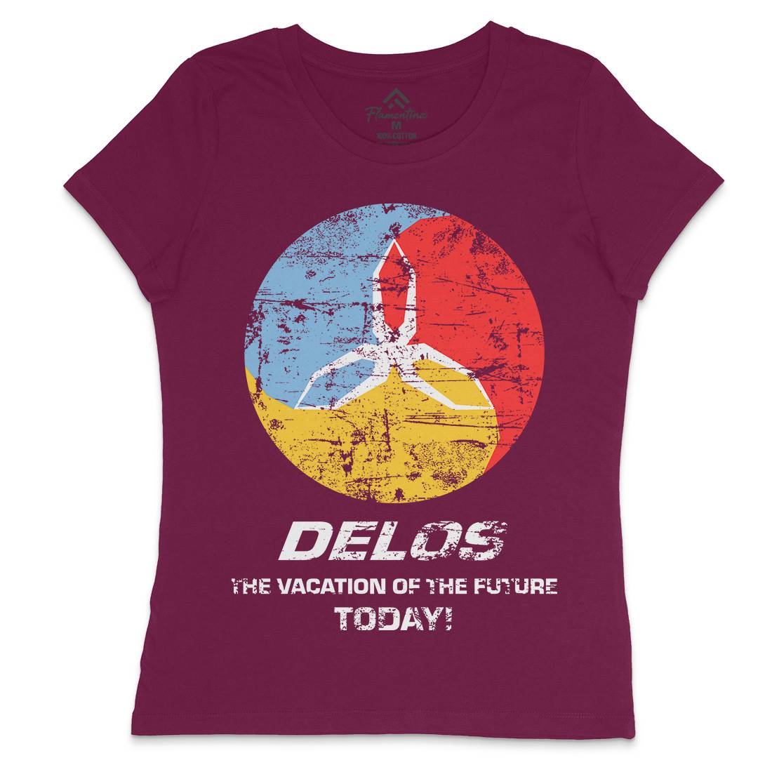 Delos Womens Crew Neck T-Shirt Space D158