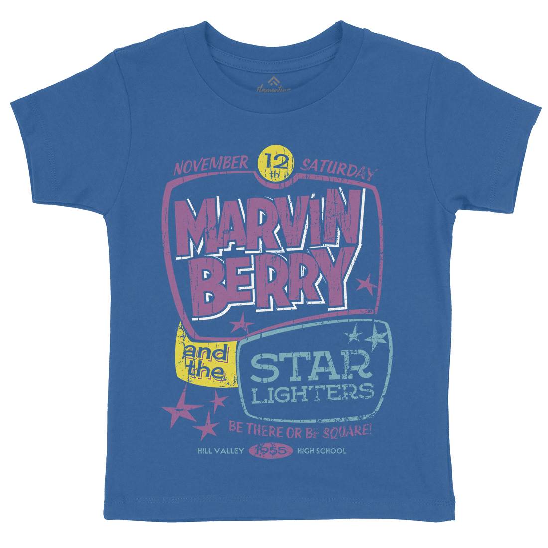 Marvin Berry And The Starlighters Kids Organic Crew Neck T-Shirt Music D159