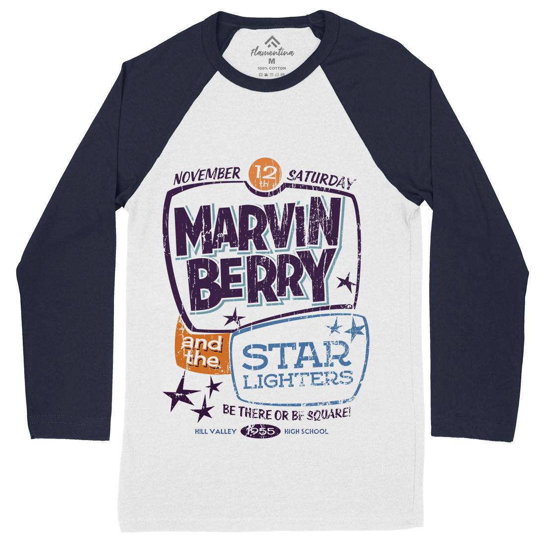 Marvin Berry And The Starlighters Mens Long Sleeve Baseball T-Shirt Music D159
