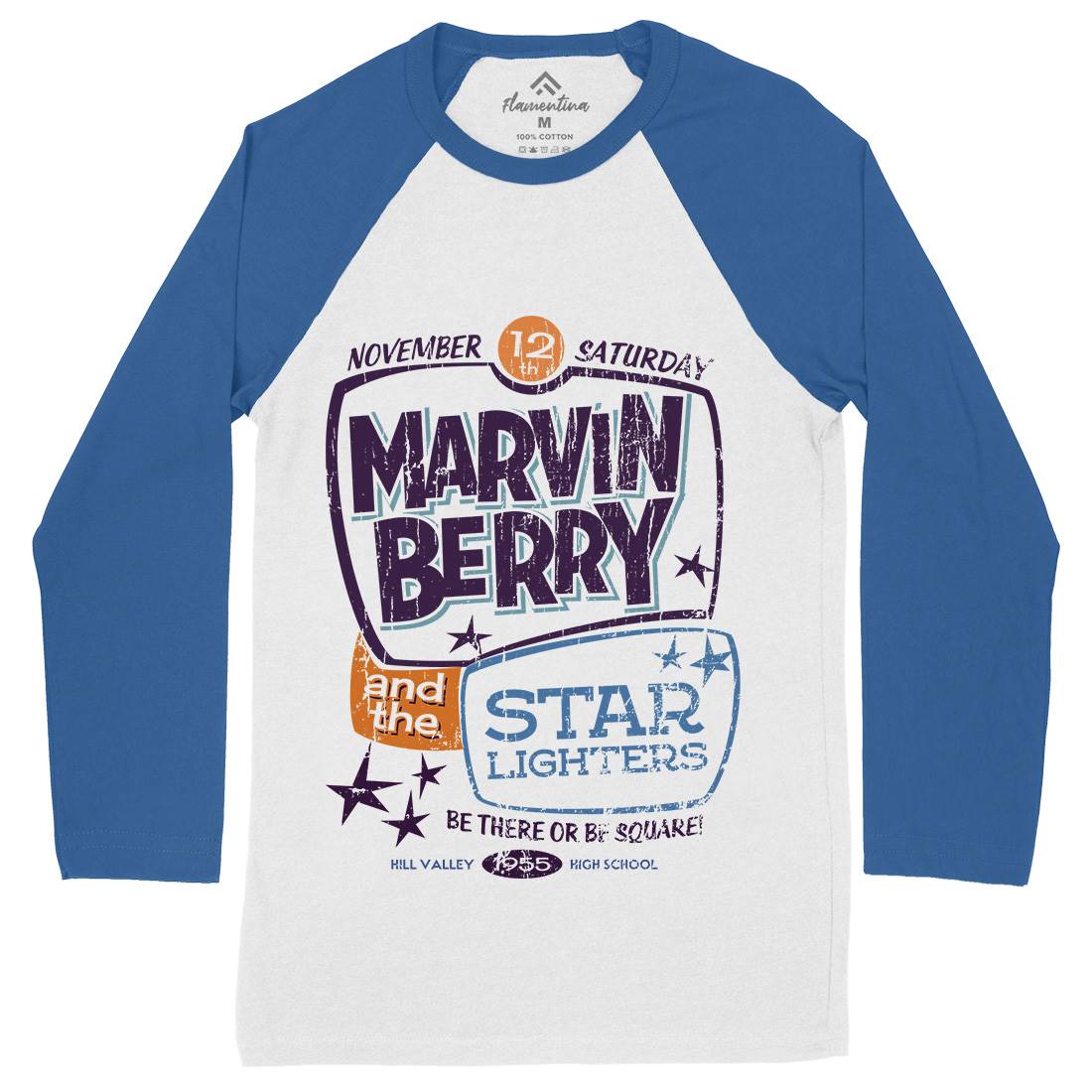 Marvin Berry And The Starlighters Mens Long Sleeve Baseball T-Shirt Music D159