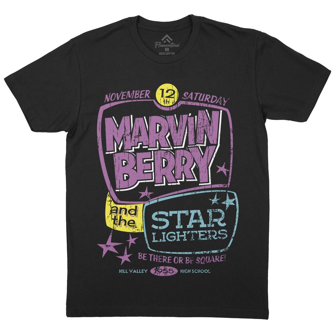 Marvin Berry And The Starlighters Mens Organic Crew Neck T-Shirt Music D159