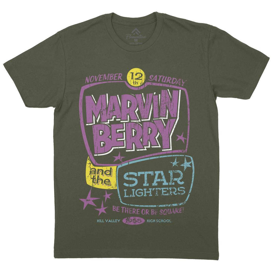 Marvin Berry And The Starlighters Mens Organic Crew Neck T-Shirt Music D159
