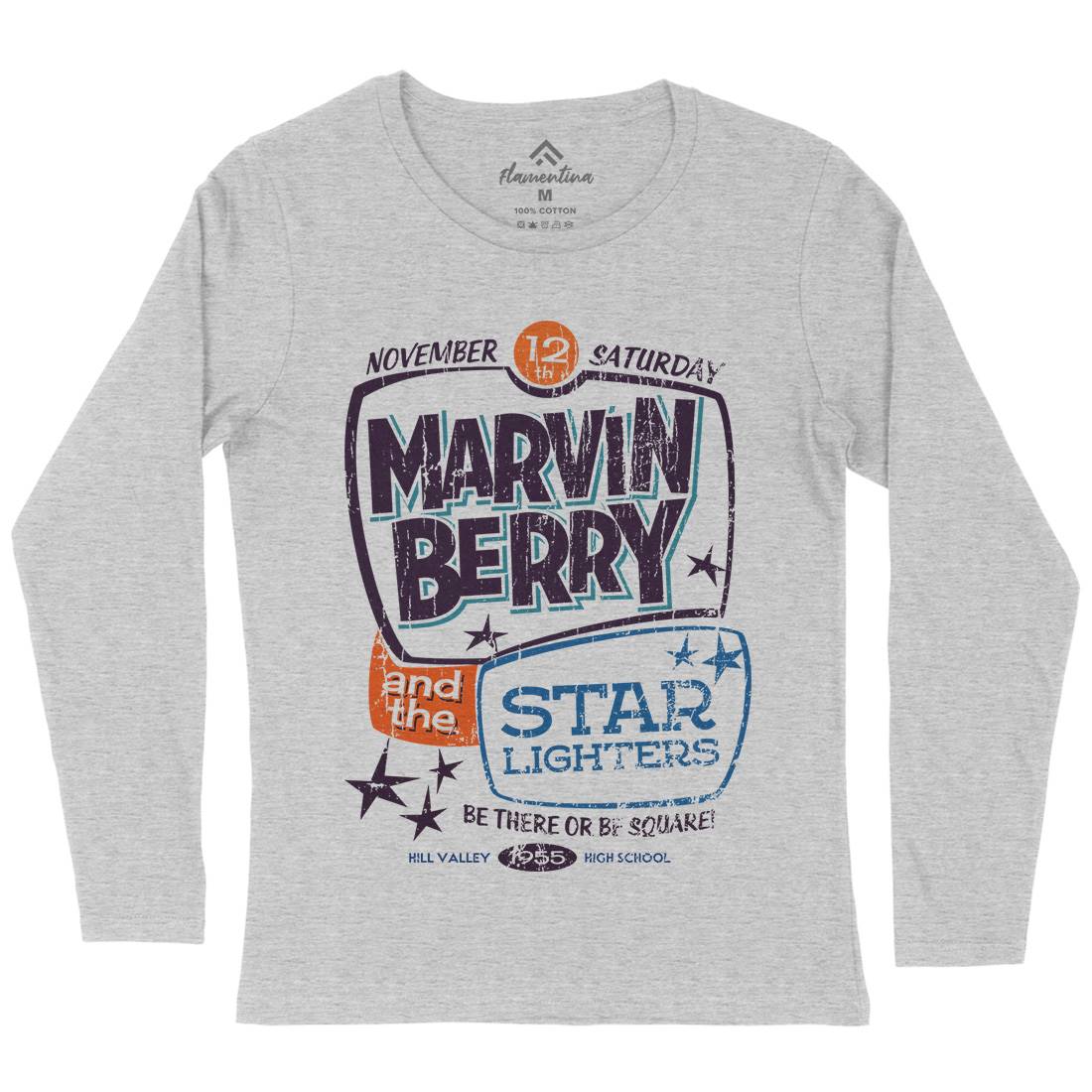 Marvin Berry And The Starlighters Womens Long Sleeve T-Shirt Music D159