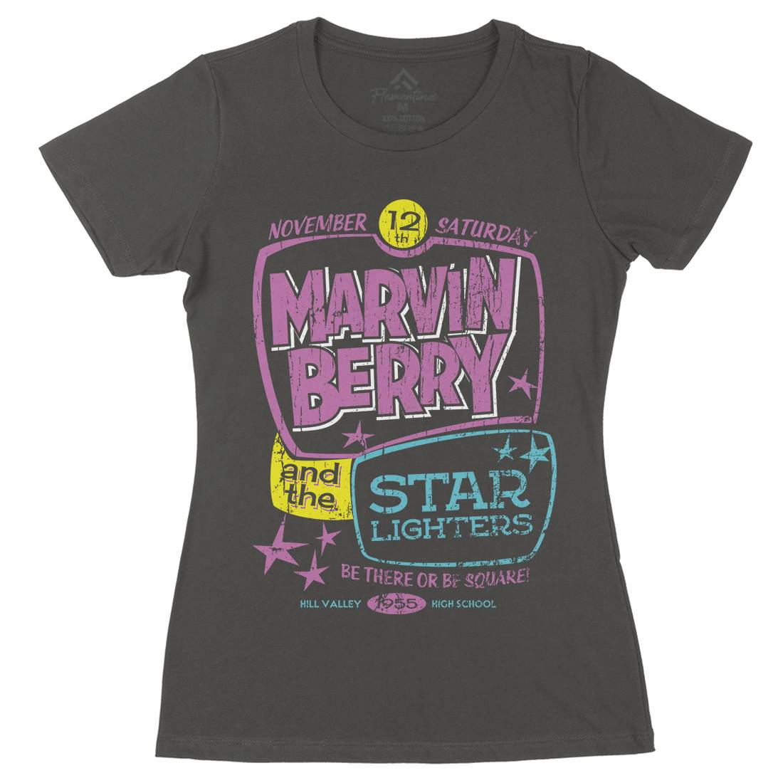Marvin Berry And The Starlighters Womens Organic Crew Neck T-Shirt Music D159