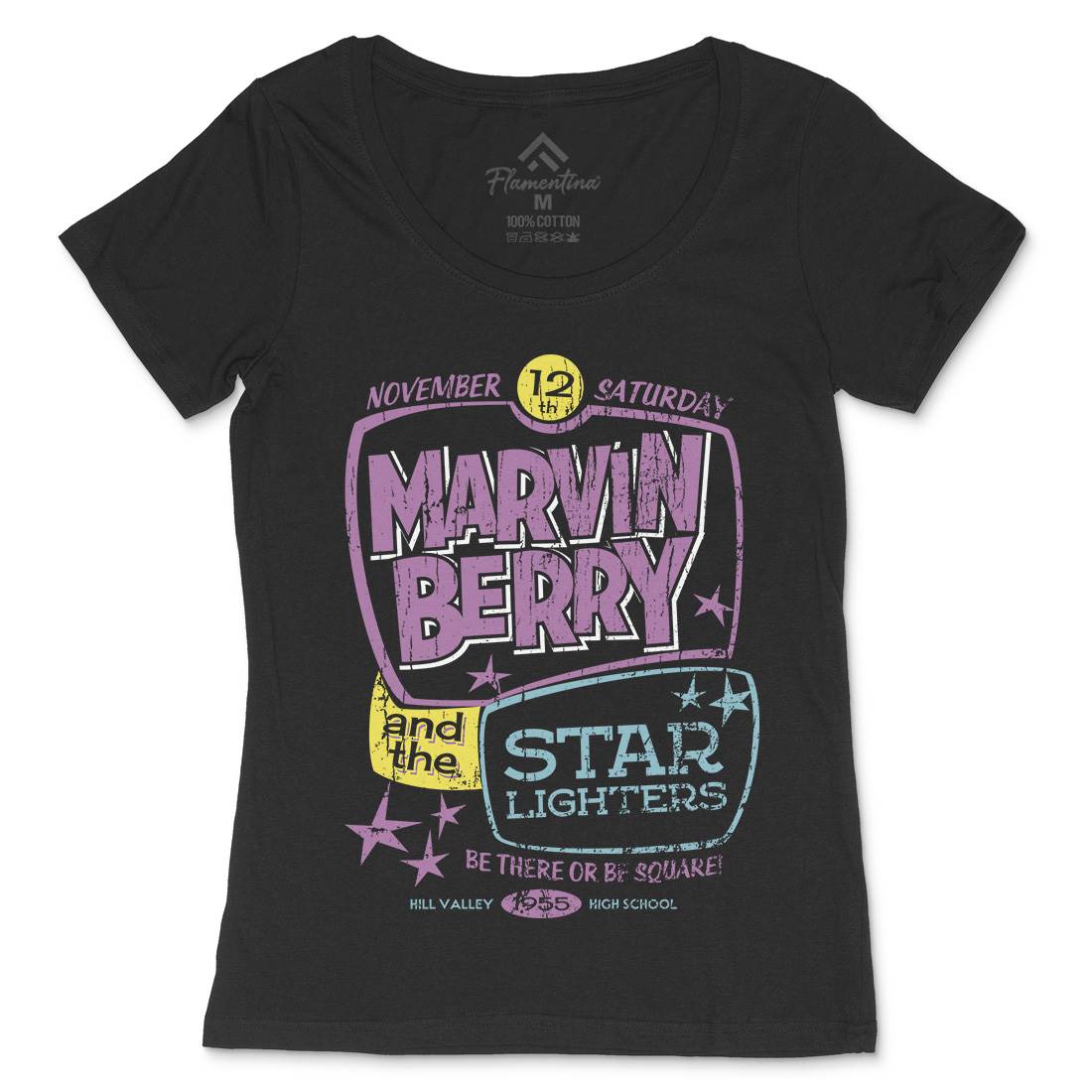 Marvin Berry And The Starlighters Womens Scoop Neck T-Shirt Music D159