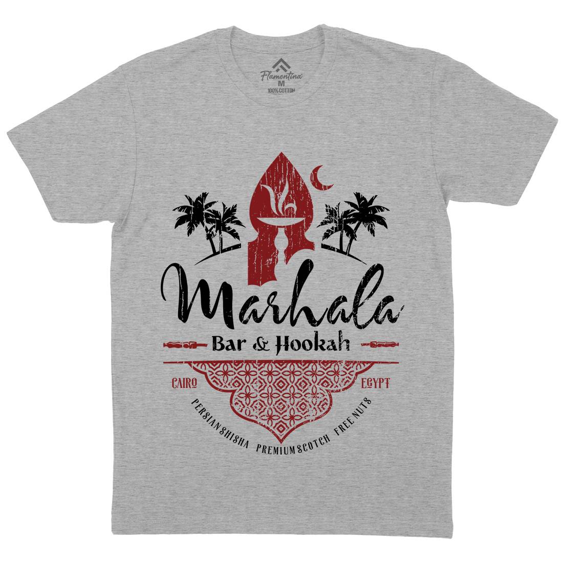 Marhala Bar Mens Crew Neck T-Shirt Drinks D161