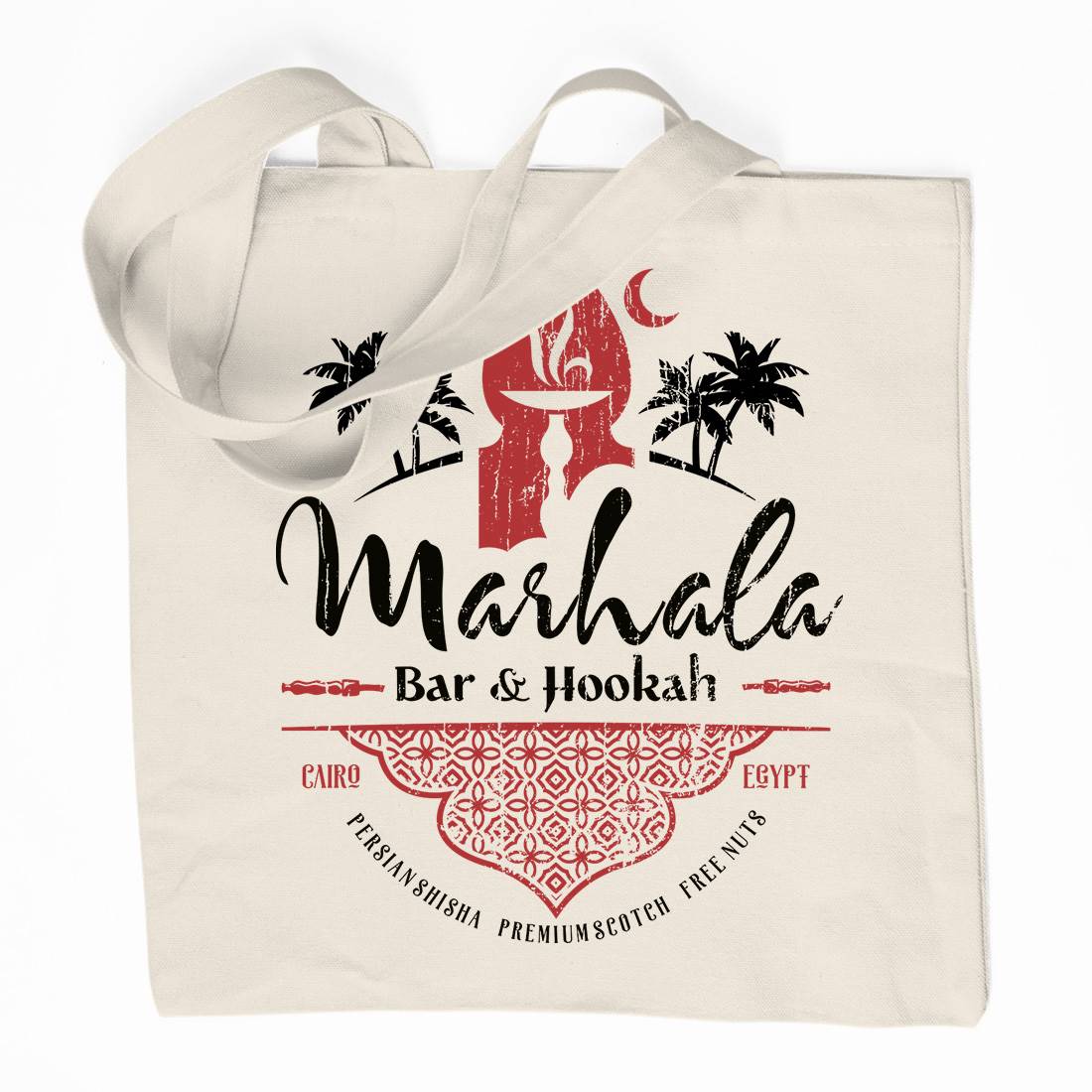 Marhala Bar Organic Premium Cotton Tote Bag Drinks D161