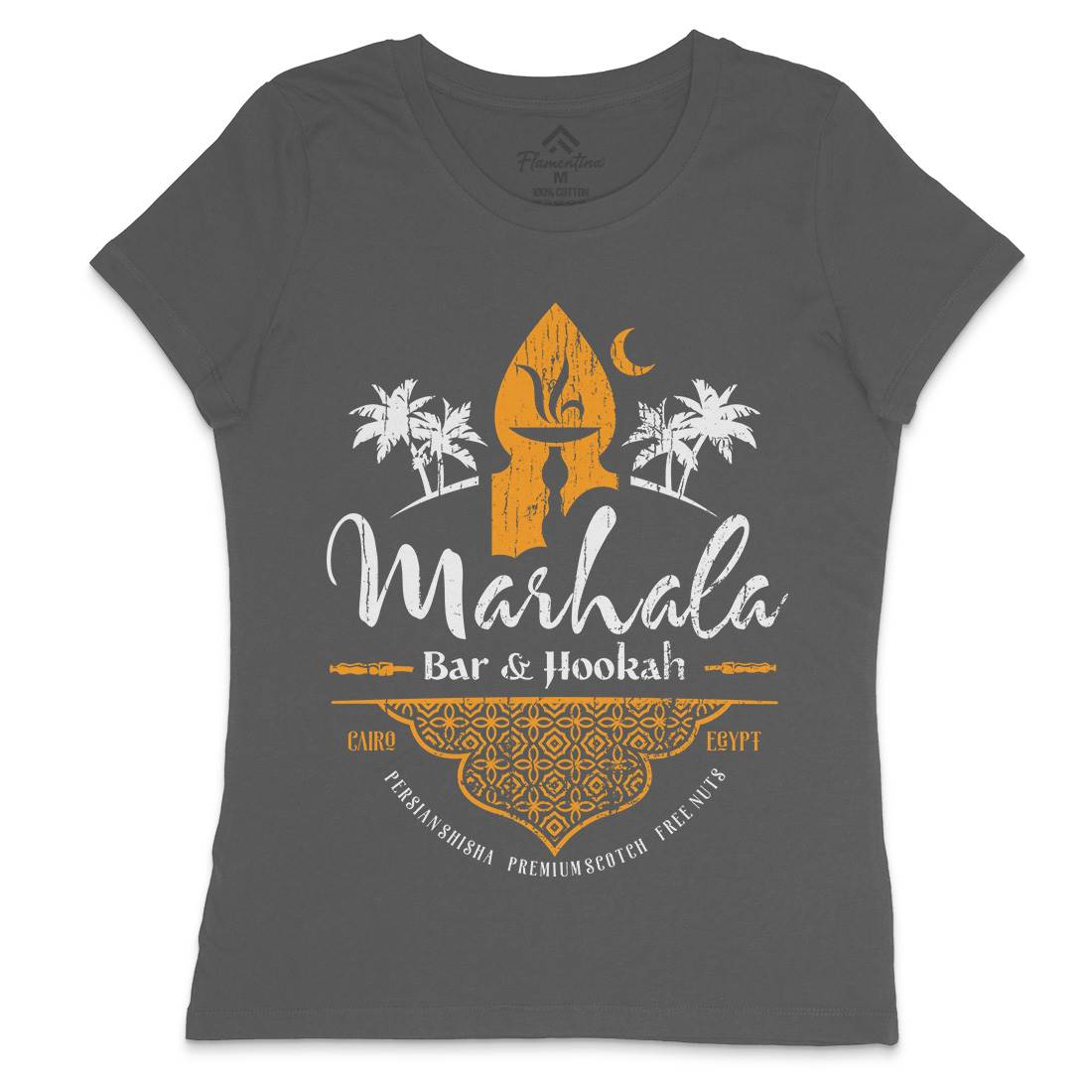 Marhala Bar Womens Crew Neck T-Shirt Drinks D161