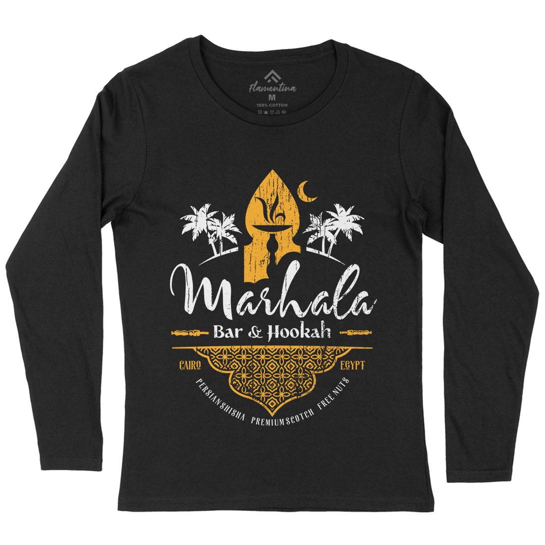 Marhala Bar Womens Long Sleeve T-Shirt Drinks D161