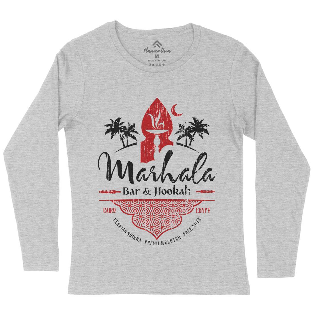 Marhala Bar Womens Long Sleeve T-Shirt Drinks D161