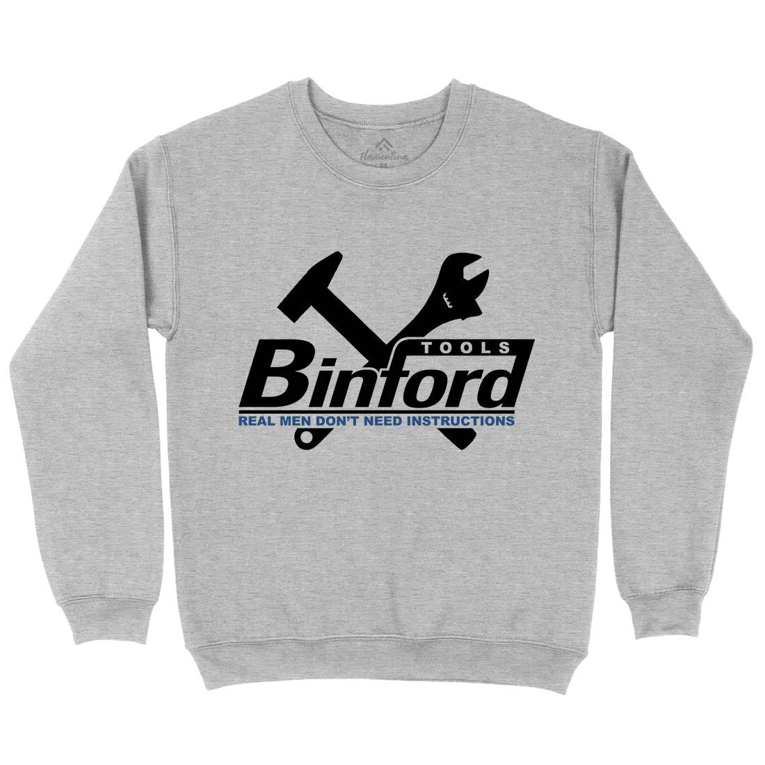 Binford Tools Mens Crew Neck Sweatshirt Work D162