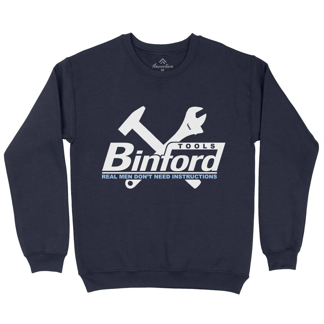 Binford Tools Mens Crew Neck Sweatshirt Work D162