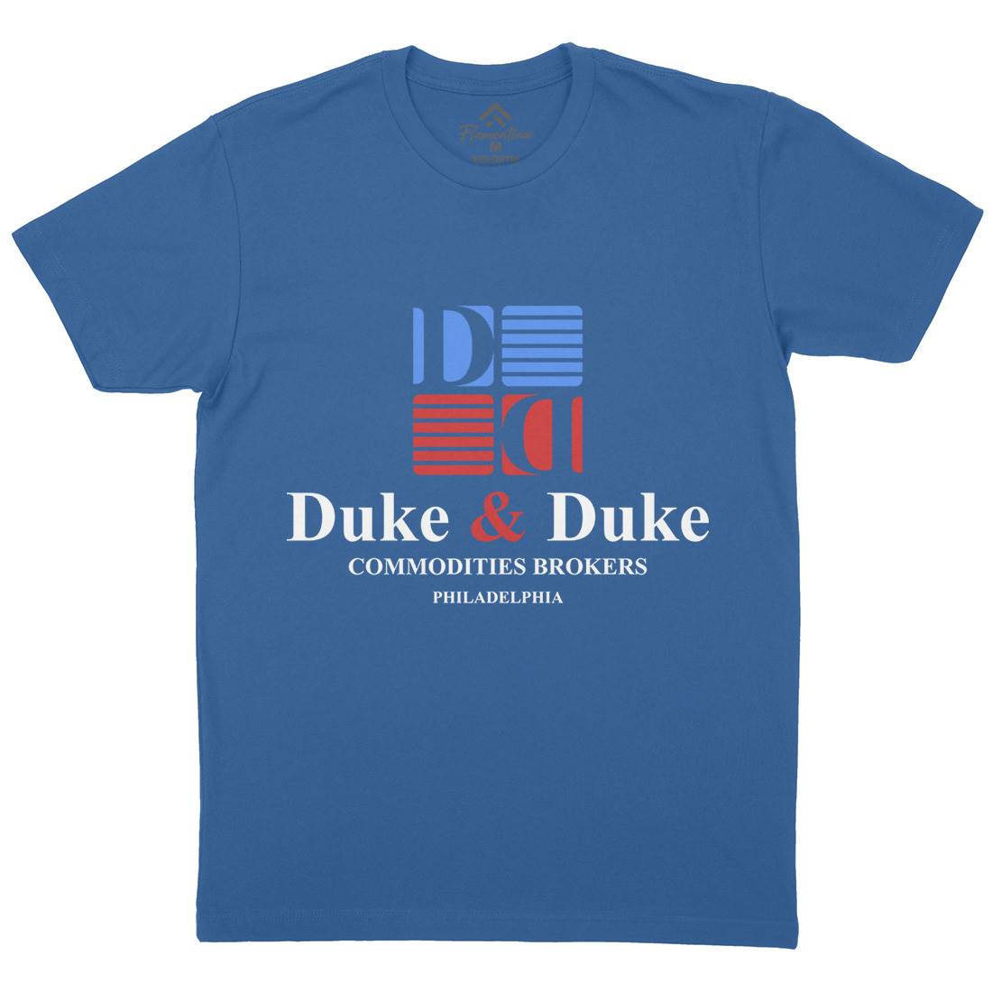 Duke And Duke Mens Organic Crew Neck T-Shirt Retro D163