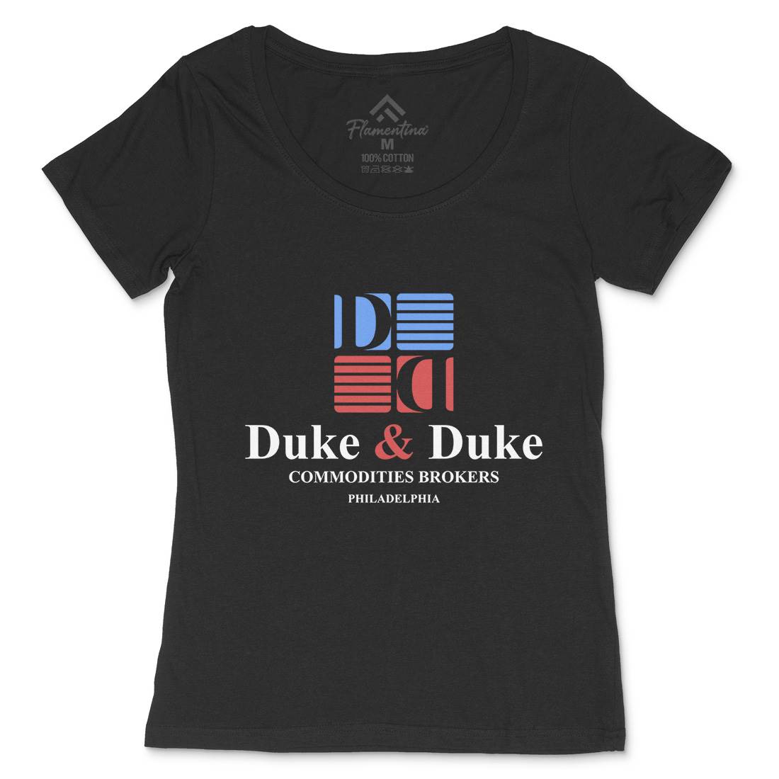 Duke And Duke Womens Scoop Neck T-Shirt Retro D163