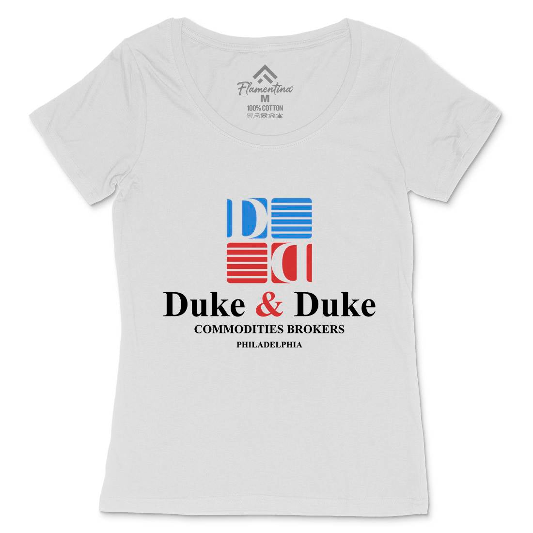 Duke And Duke Womens Scoop Neck T-Shirt Retro D163