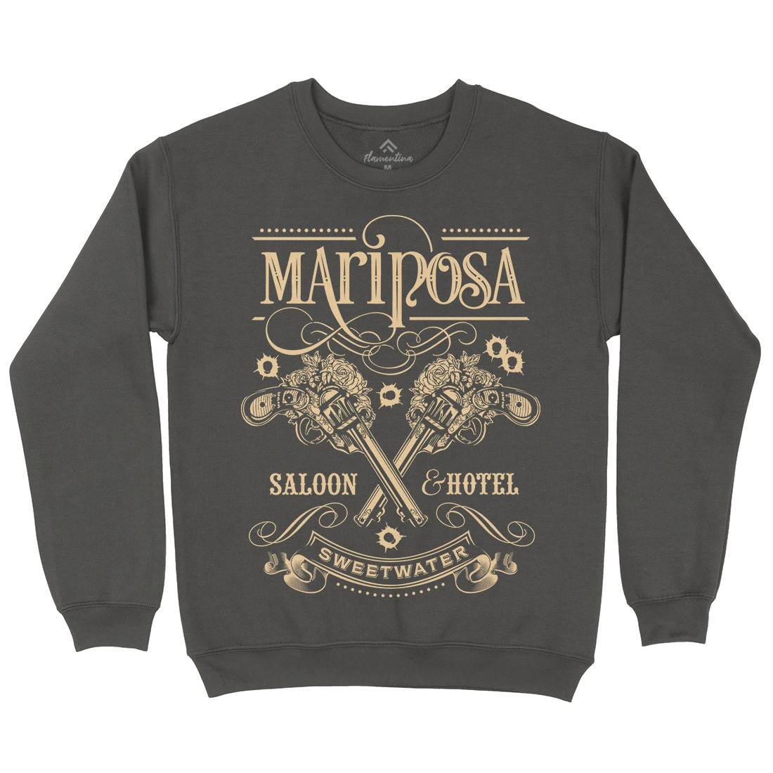 Mariposa Saloon Mens Crew Neck Sweatshirt Drinks D164