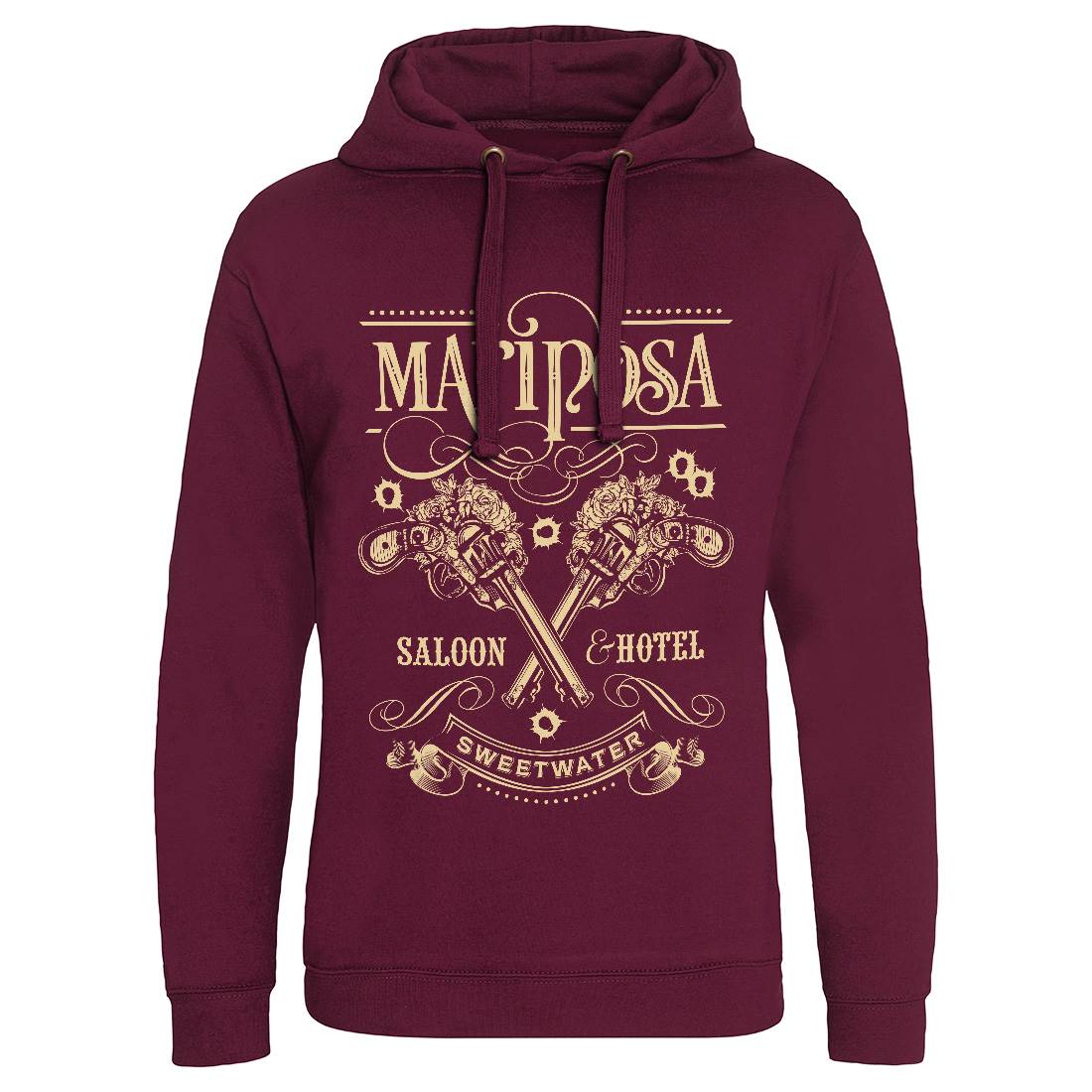 Mariposa Saloon Mens Hoodie Without Pocket Drinks D164