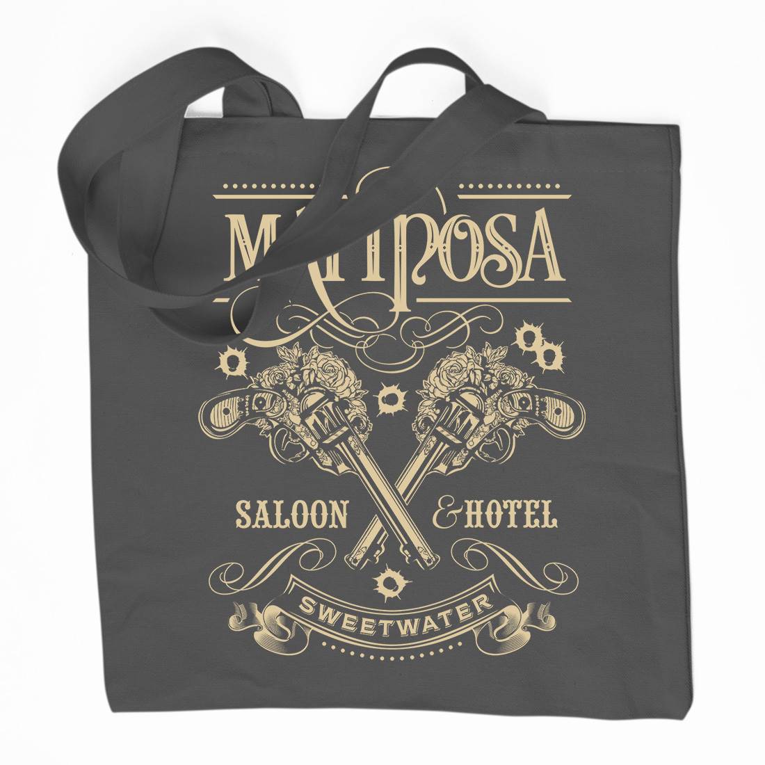 Mariposa Saloon Organic Premium Cotton Tote Bag Drinks D164
