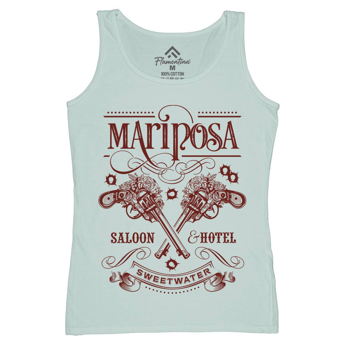 Mariposa Saloon Womens Organic Tank Top Vest Drinks D164