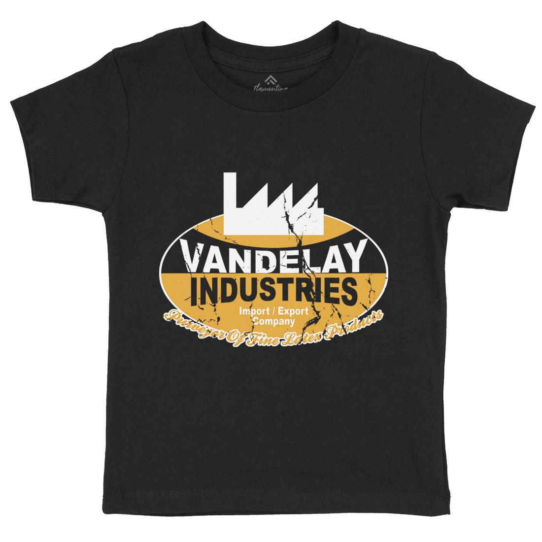 Vandelay Industries Kids Organic Crew Neck T-Shirt Retro D165