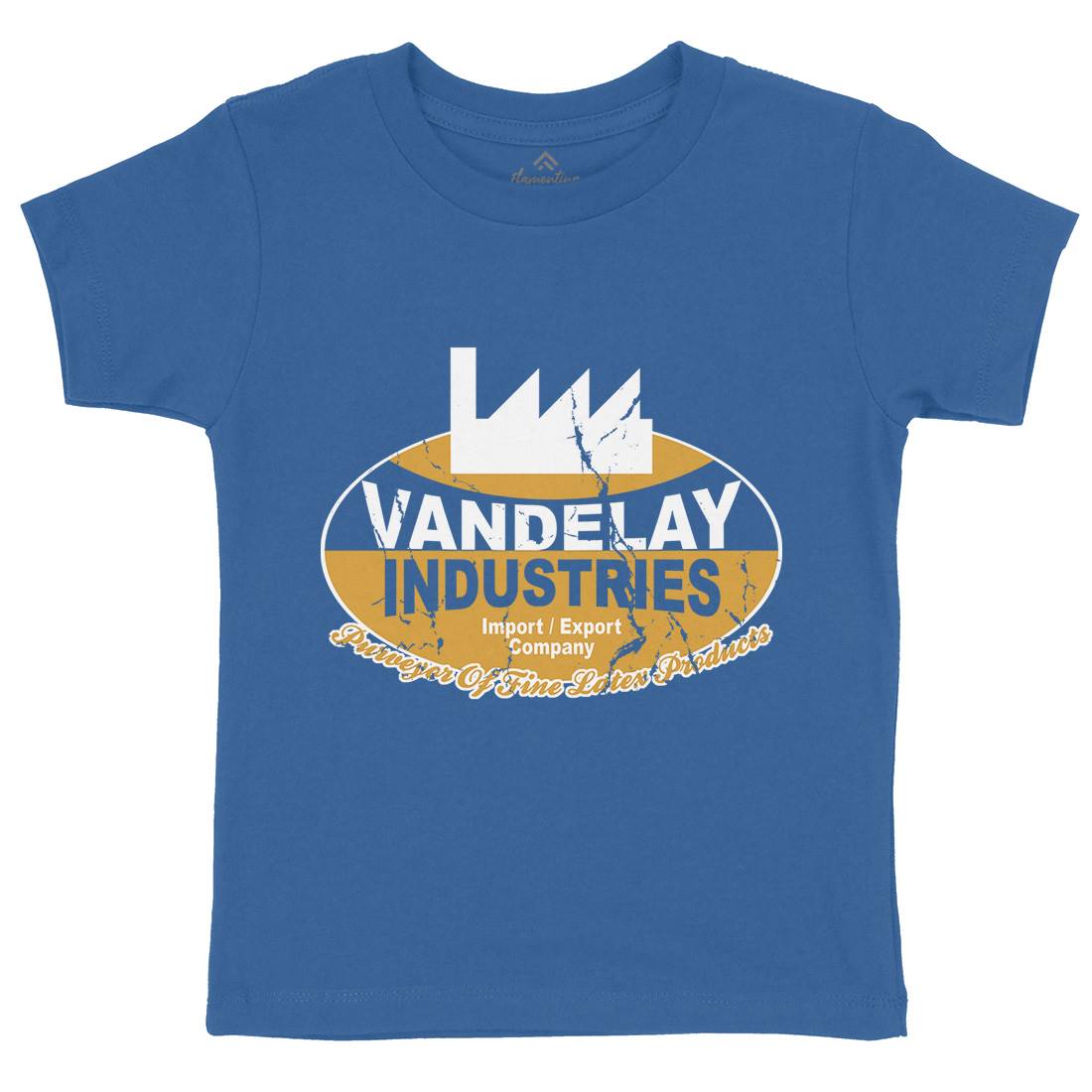 Vandelay Industries Kids Crew Neck T-Shirt Retro D165