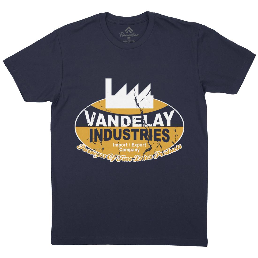 Vandelay Industries Mens Crew Neck T-Shirt Retro D165
