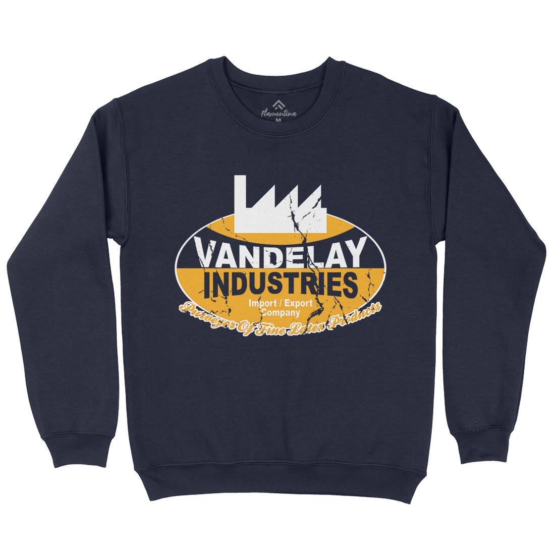 Vandelay Industries Kids Crew Neck Sweatshirt Retro D165