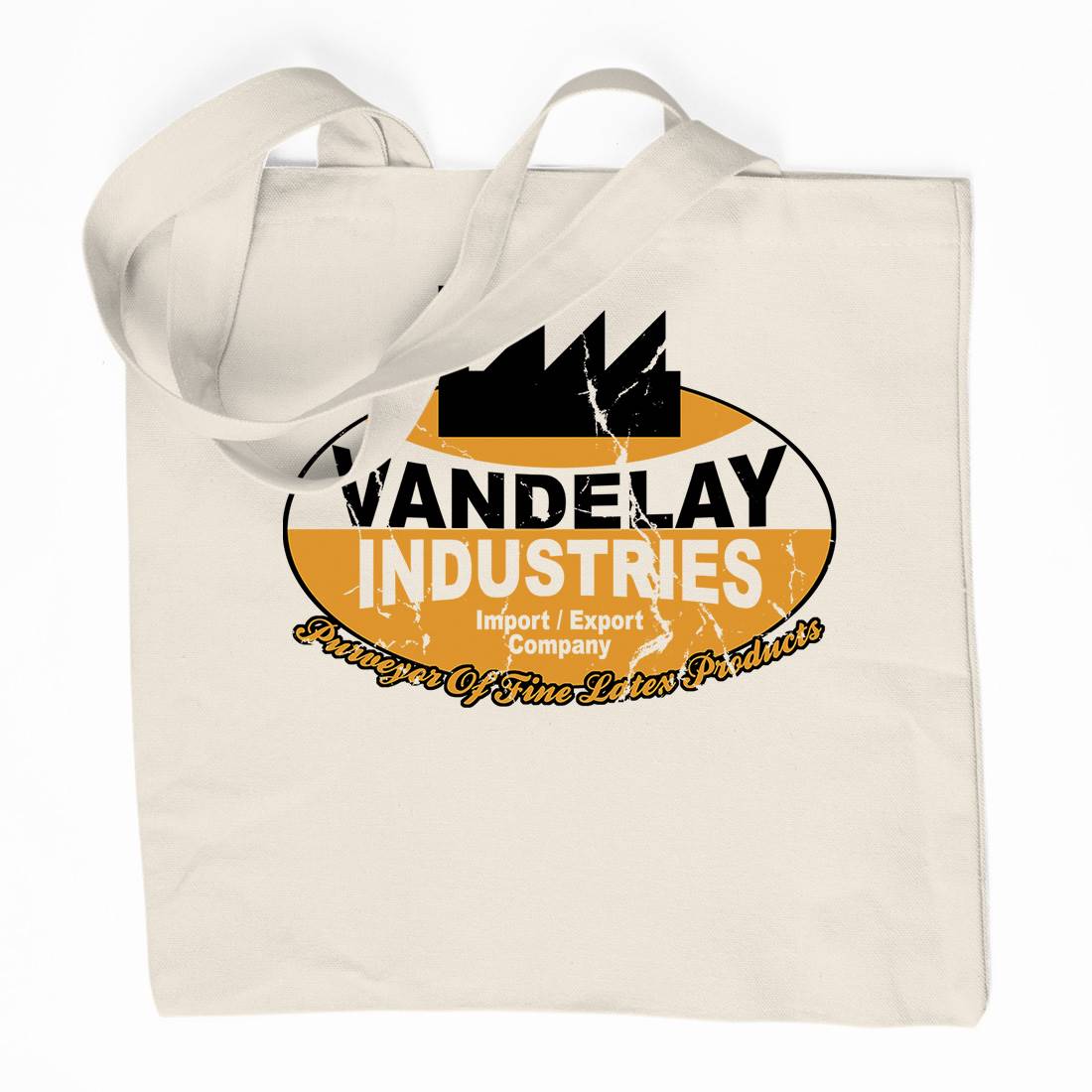 Vandelay Industries Organic Premium Cotton Tote Bag Retro D165