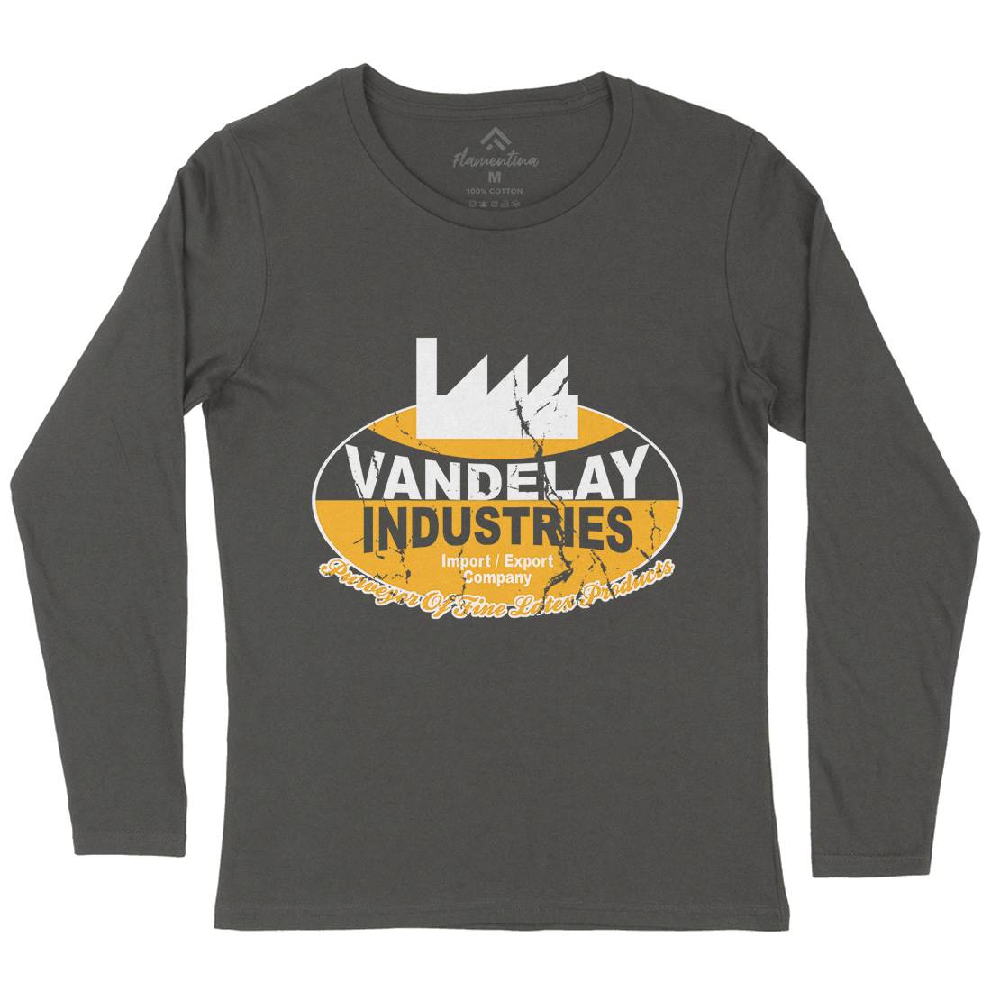Vandelay Industries Womens Long Sleeve T-Shirt Retro D165