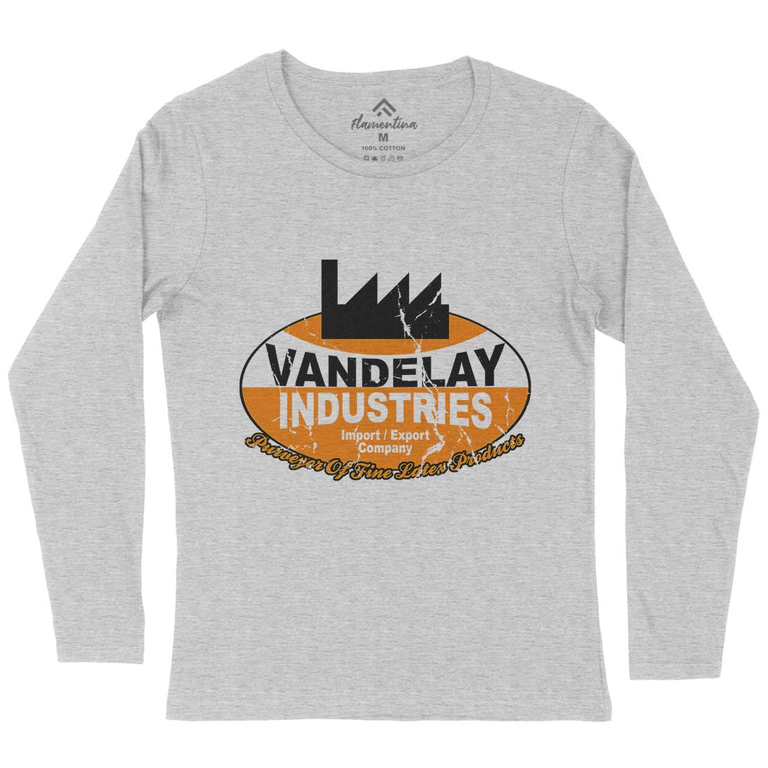 Vandelay Industries Womens Long Sleeve T-Shirt Retro D165
