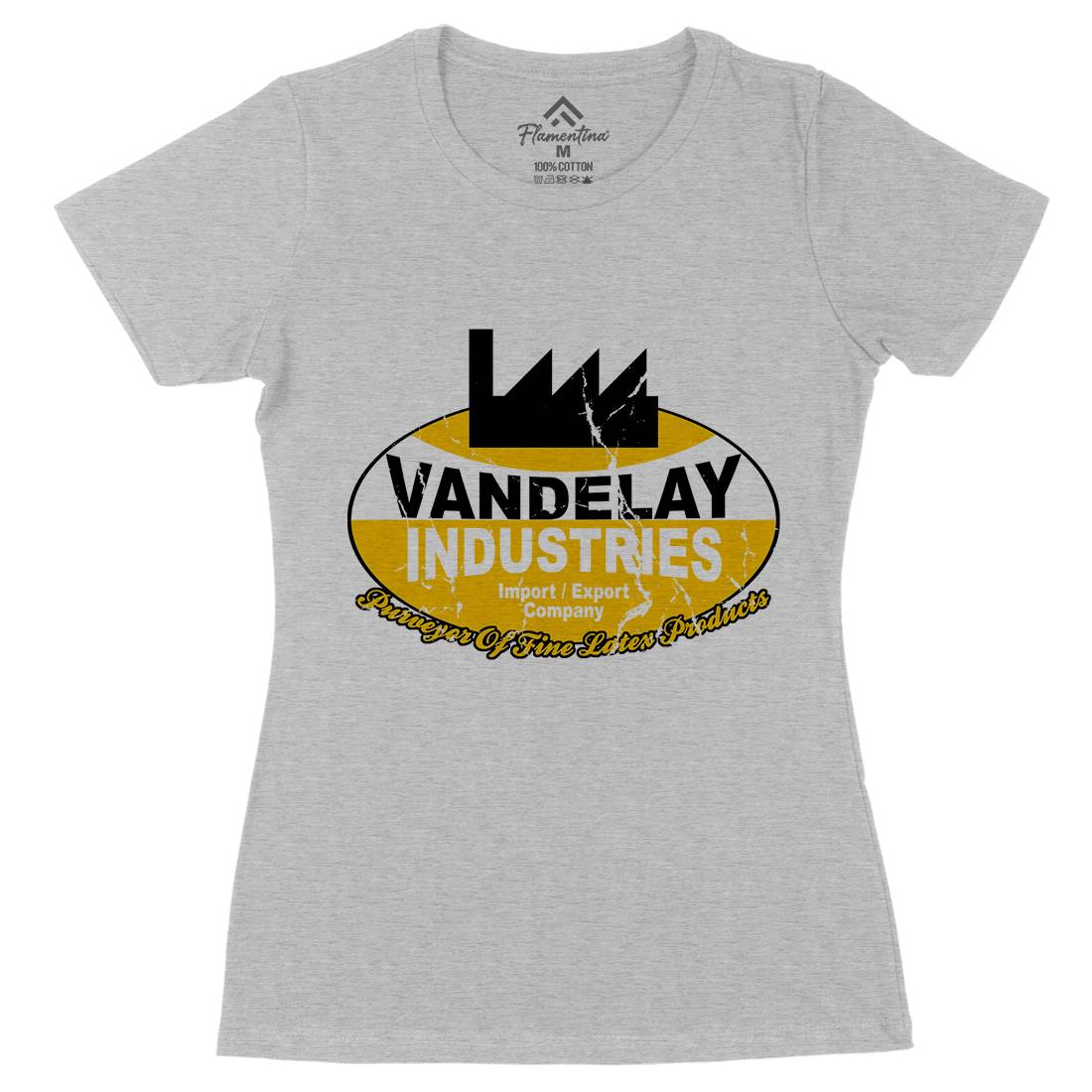 Vandelay Industries Womens Organic Crew Neck T-Shirt Retro D165