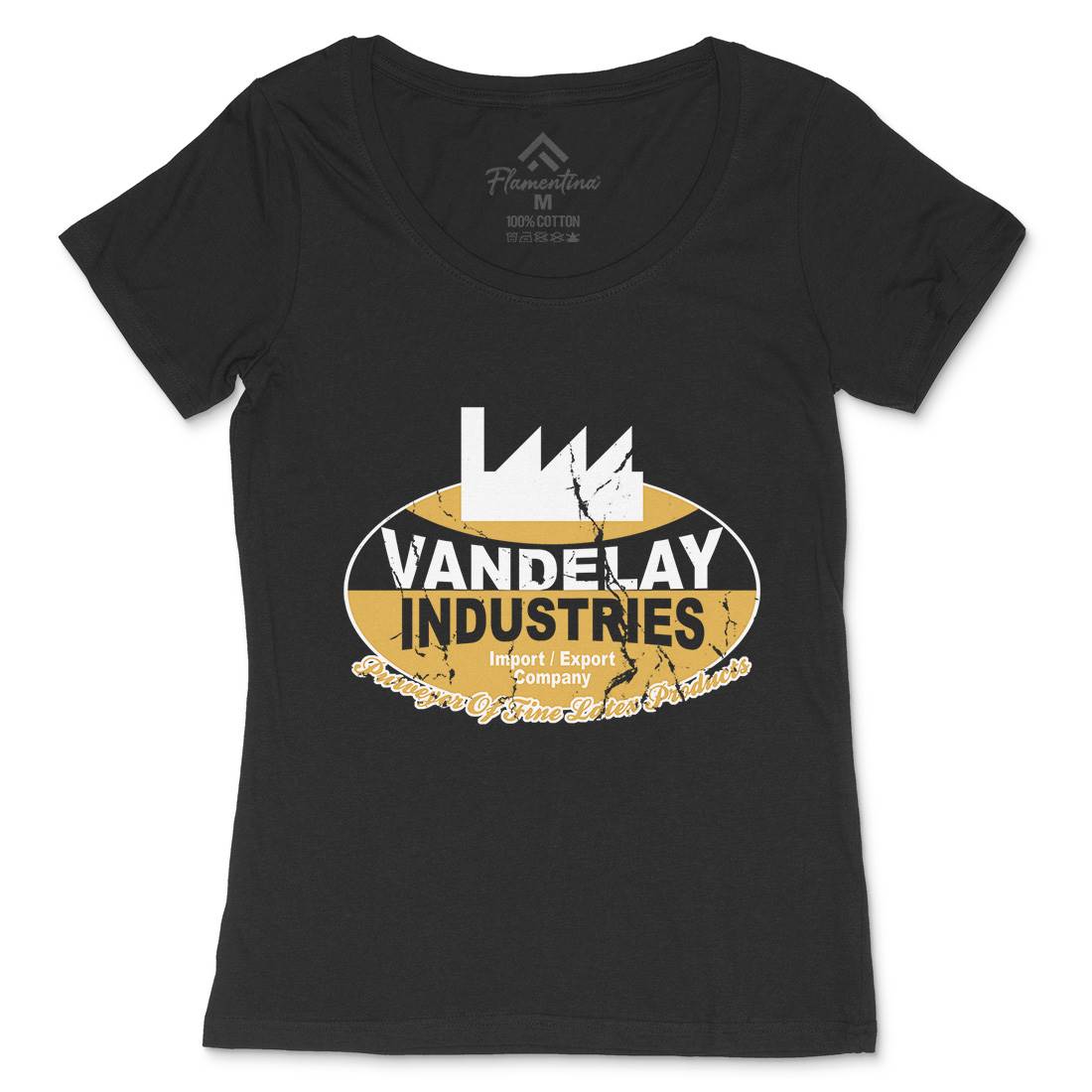 Vandelay Industries Womens Scoop Neck T-Shirt Retro D165