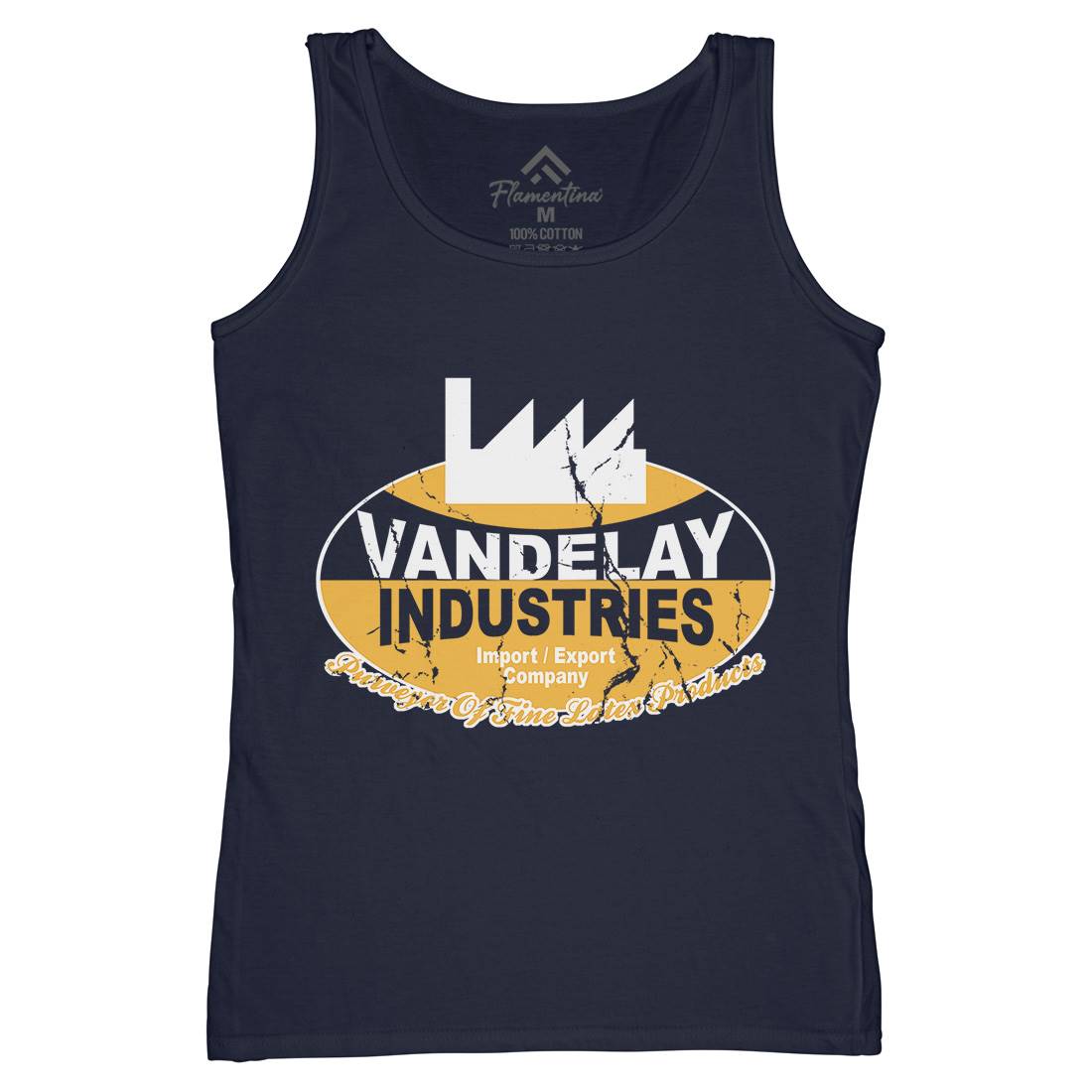 Vandelay Industries Womens Organic Tank Top Vest Retro D165