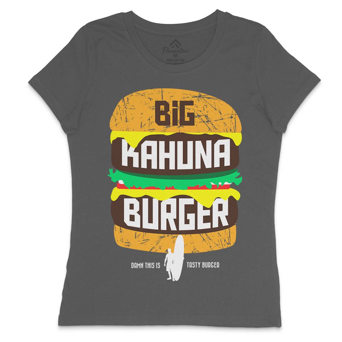 Big Kahuna Burger Womens Crew Neck T-Shirt Food D166