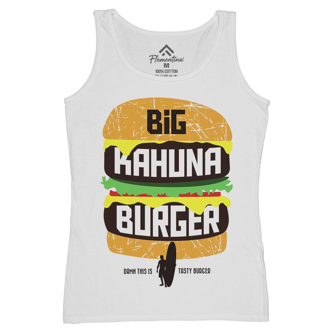 Big Kahuna Burger Womens Organic Tank Top Vest Food D166