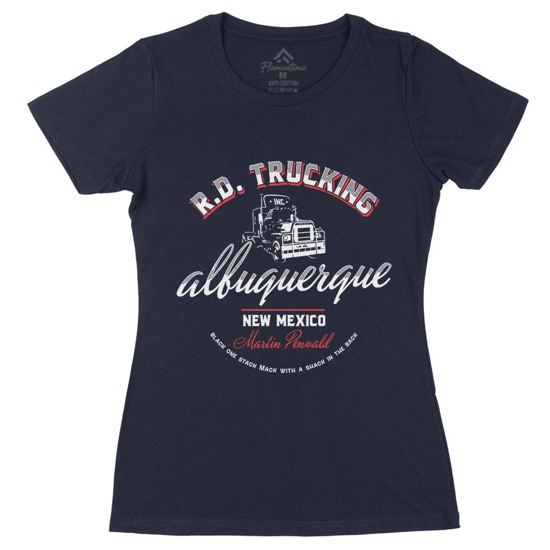 Rd Trucking Womens Organic Crew Neck T-Shirt Vehicles D167