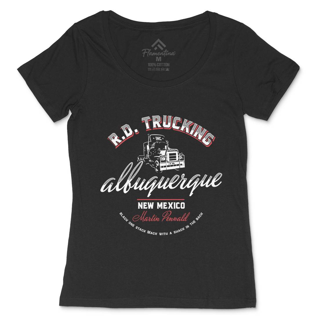 Rd Trucking Womens Scoop Neck T-Shirt Vehicles D167