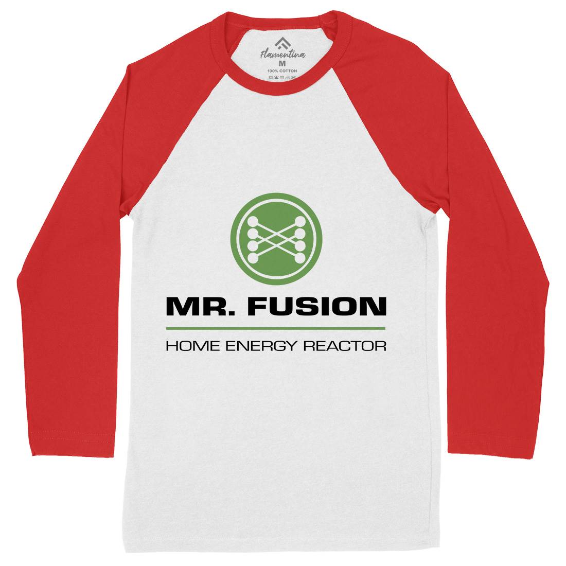 Mr Fusion Mens Long Sleeve Baseball T-Shirt Space D168
