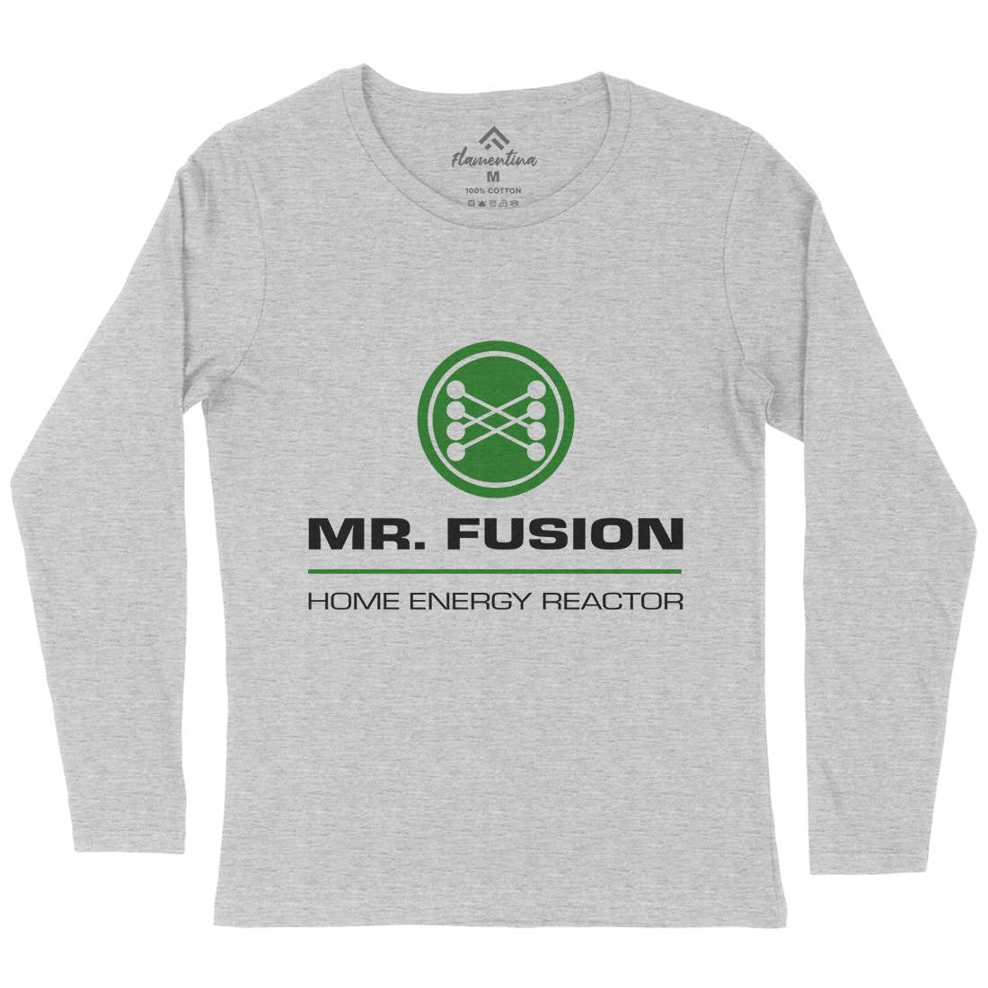 Mr Fusion Womens Long Sleeve T-Shirt Space D168