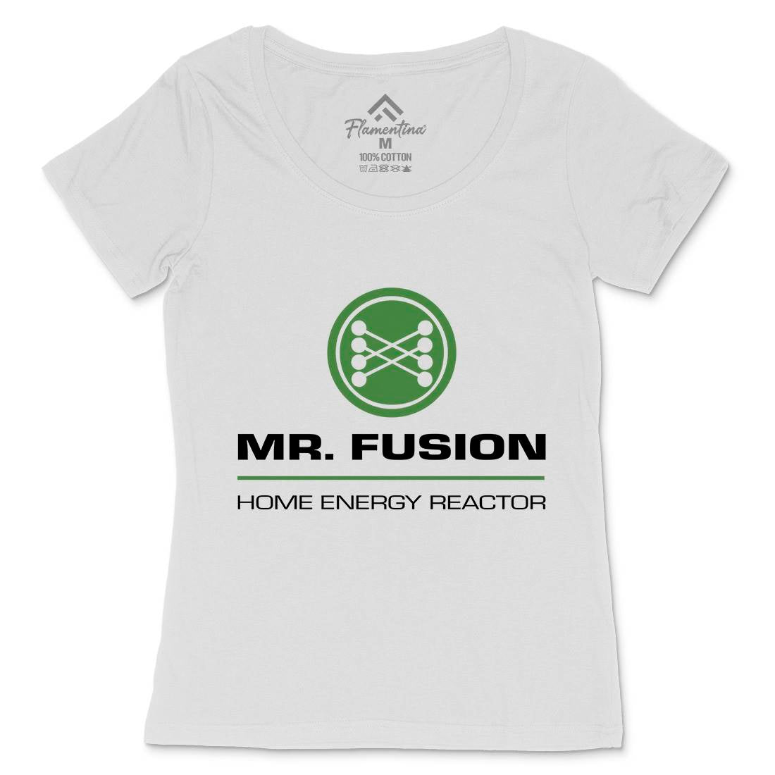Mr Fusion Womens Scoop Neck T-Shirt Space D168