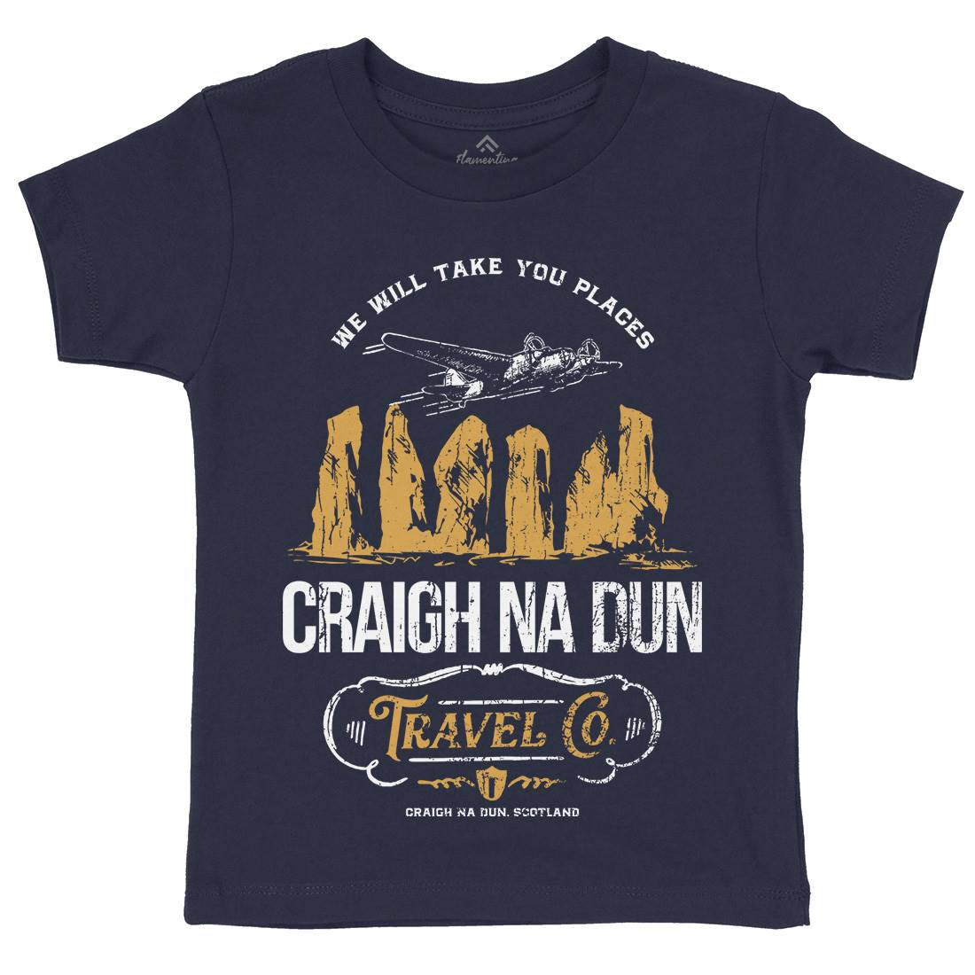 Craigh Na Dunn Kids Crew Neck T-Shirt Space D169