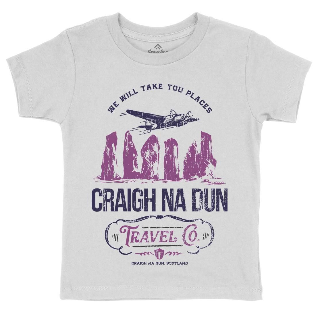 Craigh Na Dunn Kids Crew Neck T-Shirt Space D169