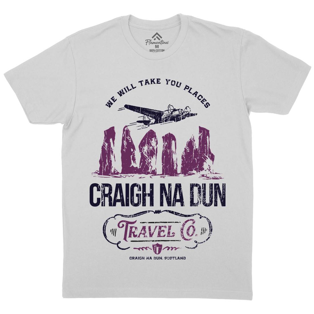 Craigh Na Dunn Mens Crew Neck T-Shirt Space D169