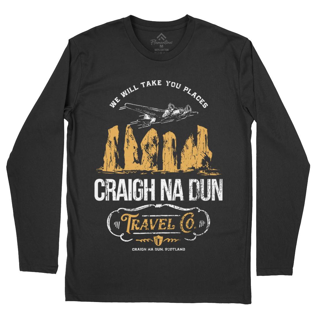 Craigh Na Dunn Mens Long Sleeve T-Shirt Space D169