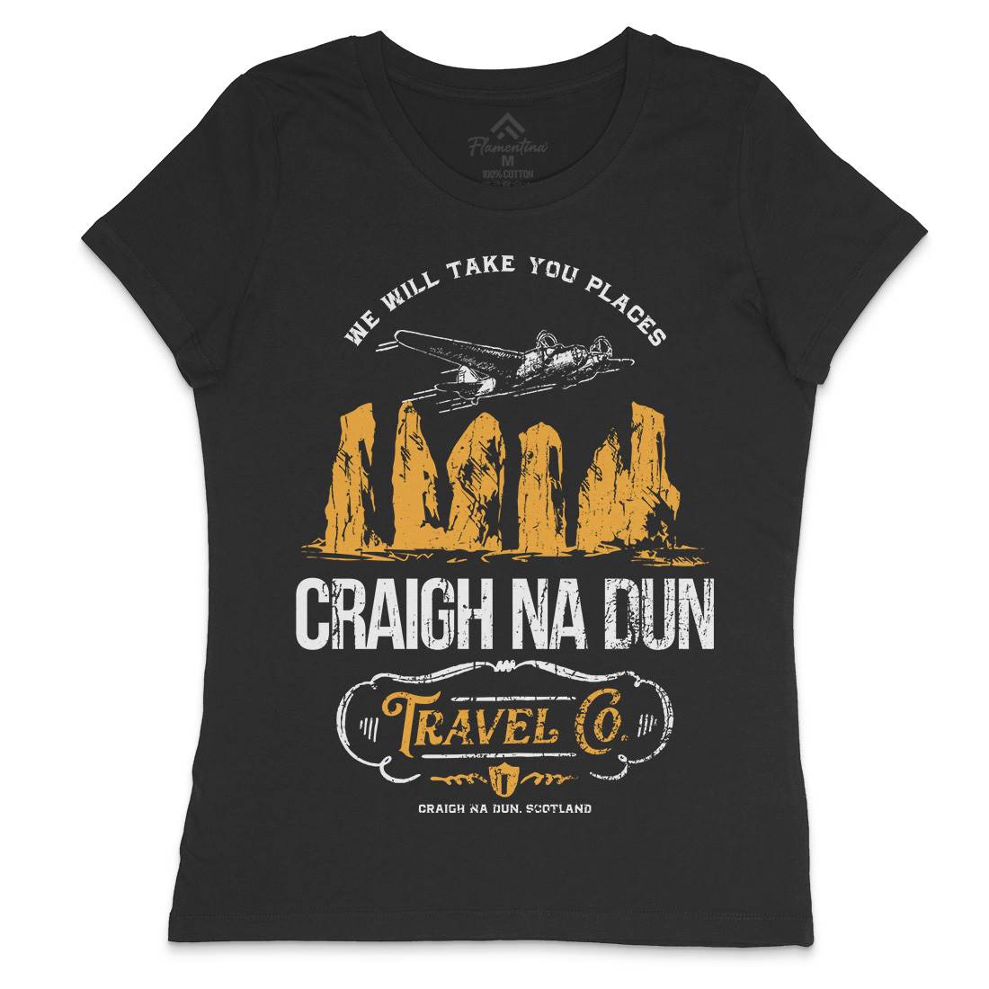 Craigh Na Dunn Womens Crew Neck T-Shirt Space D169
