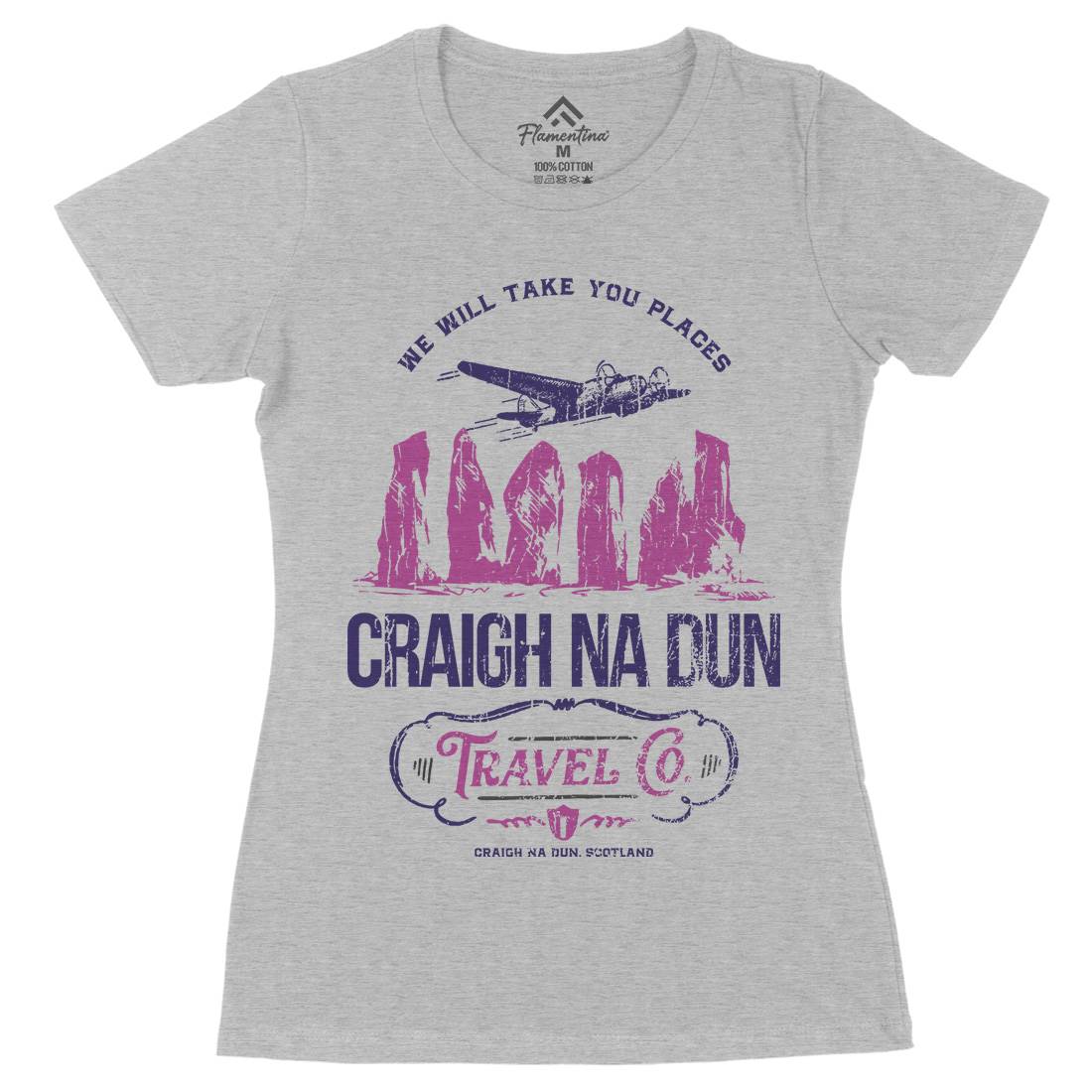 Craigh Na Dunn Womens Organic Crew Neck T-Shirt Space D169