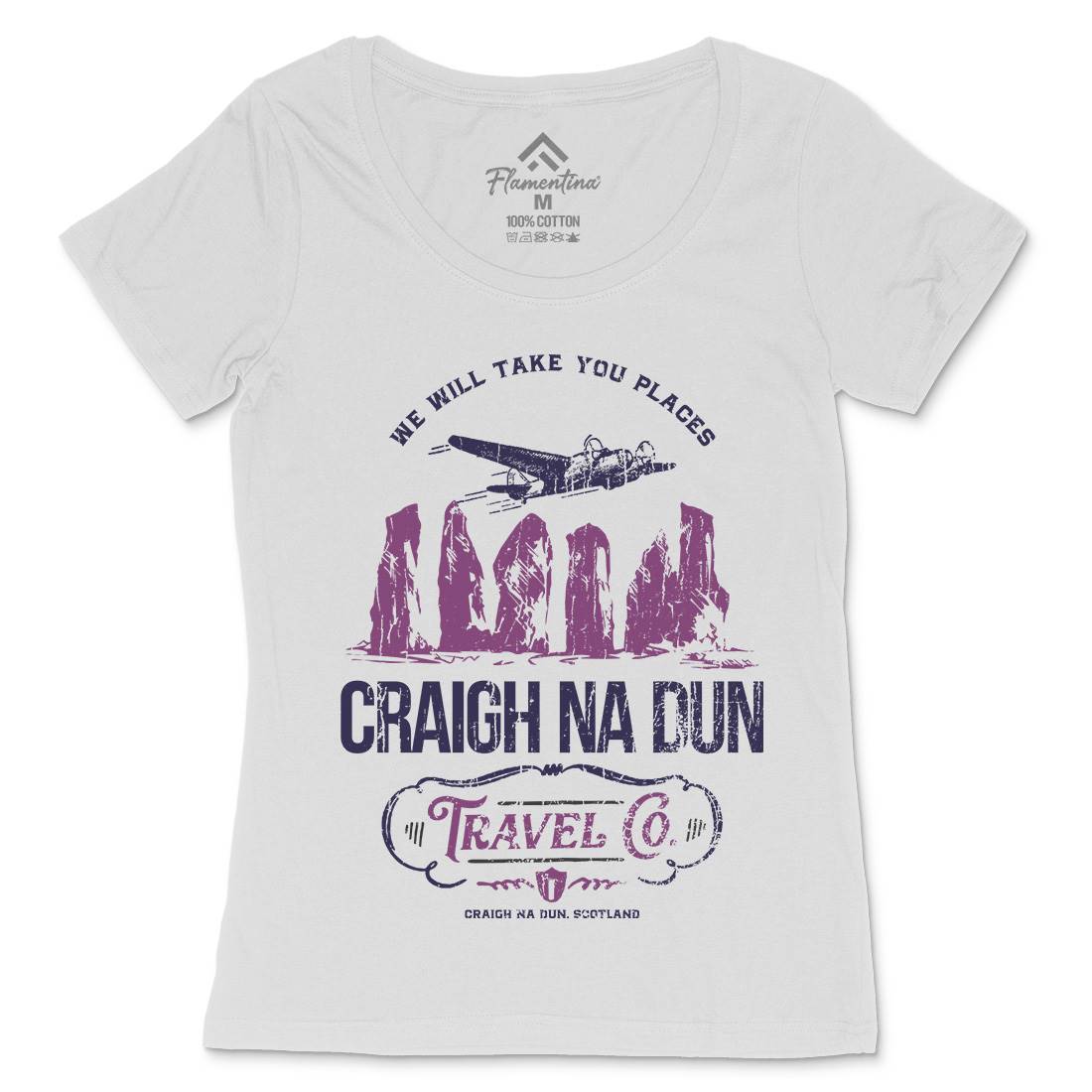 Craigh Na Dunn Womens Scoop Neck T-Shirt Space D169